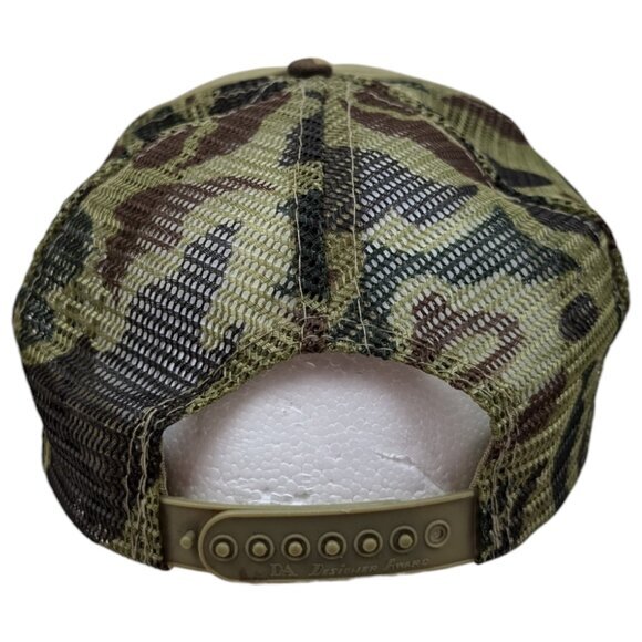 Vintage Aim For Profits Mesh Camo Hat Cap Trucker Adjustable *READ - Picture 4 of 11